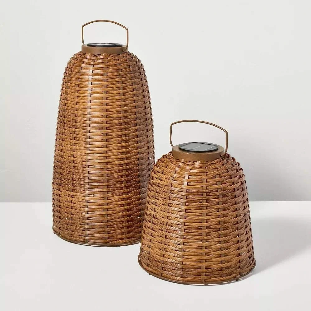 Woven Solar Lantern Tall - Hearth & Hand Magnolia, Target